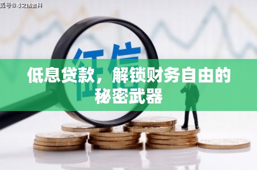 裕民低息贷款，解锁财务自由的秘密武器