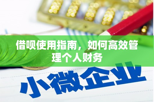 裕民借呗使用指南，如何高效管理个人财务