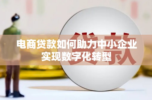 裕民电商贷款如何助力中小企业实现数字化转型