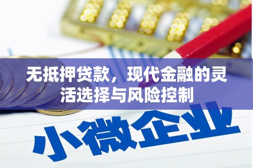 裕民无抵押贷款，现代金融的灵活选择与风险控制