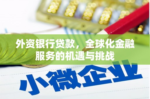 裕民外资银行贷款，全球化金融服务的机遇与挑战