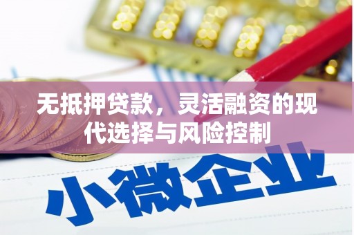 裕民无抵押贷款，灵活融资的现代选择与风险控制