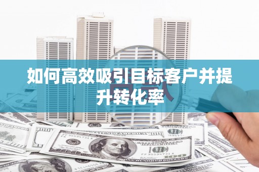 裕民如何高效吸引目标客户并提升转化率