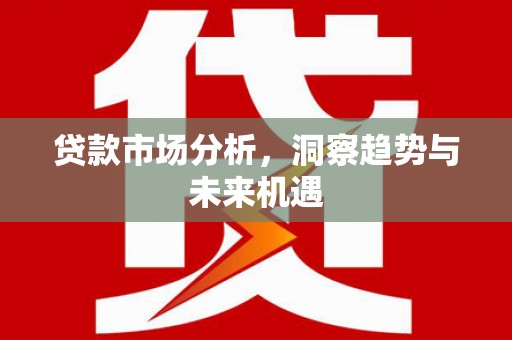 裕民贷款市场分析，洞察趋势与未来机遇