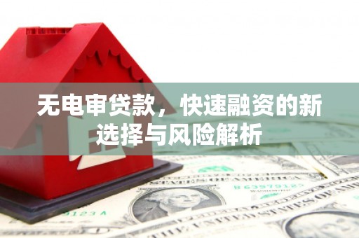 裕民无电审贷款，快速融资的新选择与风险解析
