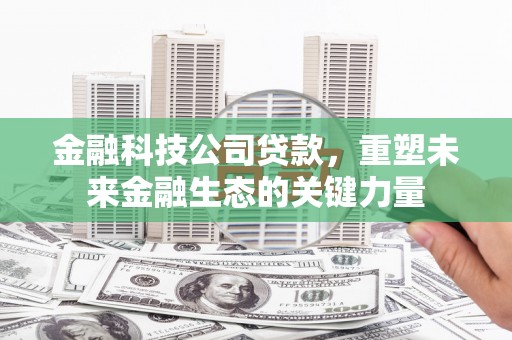 裕民金融科技公司贷款，重塑未来金融生态的关键力量