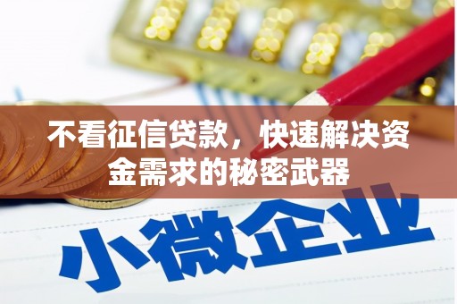 裕民不看征信贷款，快速解决资金需求的秘密武器