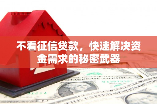 裕民不看征信贷款，快速解决资金需求的秘密武器