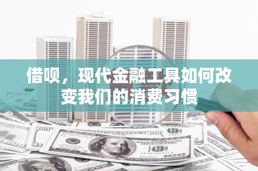 裕民借呗，现代金融工具如何改变我们的消费习惯