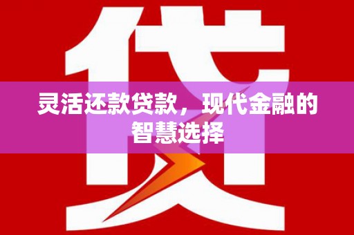 裕民灵活还款贷款，现代金融的智慧选择