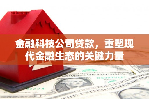 裕民金融科技公司贷款，重塑现代金融生态的关键力量
