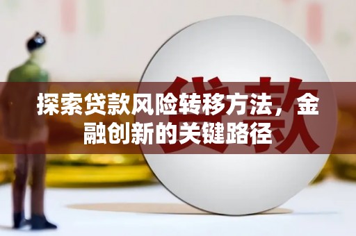 裕民探索贷款风险转移方法，金融创新的关键路径