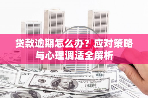裕民贷款逾期怎么办？应对策略与心理调适全解析