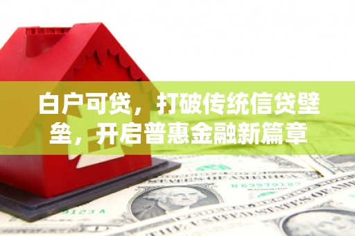 裕民白户可贷，打破传统信贷壁垒，开启普惠金融新篇章