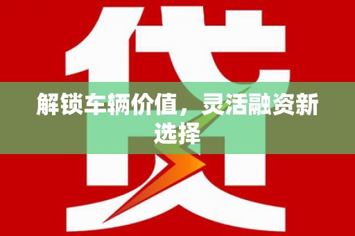 裕民解锁车辆价值，灵活融资新选择