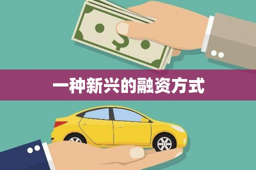 裕民一种新兴的融资方式